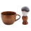 Set 2 Pennelli Barba Nylon Ciotola Legno 1