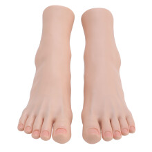 1 paar zachte massage-nagelmodelvoeten