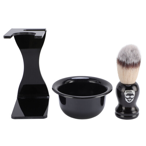 Set Spazzola Barba Uomo Portatile