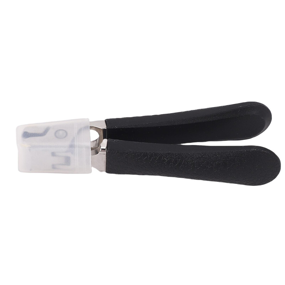 Black (Black) Wide Jaw Stainless Steel Nail Clipper For Thick Hard Nails