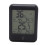 Hygrometer Indoor Feuchtemesser Schwarz mit Hintergrundbeleuchtung 4