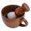Set 2 Pennelli Barba Nylon Ciotola Legno 4