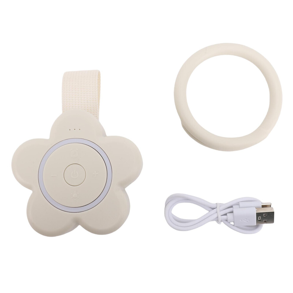 White Noise Sleep Sound Machine Portable Timer Music for Baby Beige