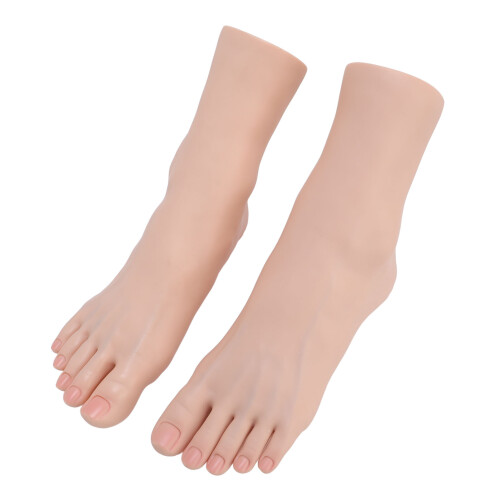1 Paar Simulation-Fußmodell Soft-Touch Massage-Nagelkunst-Display 1