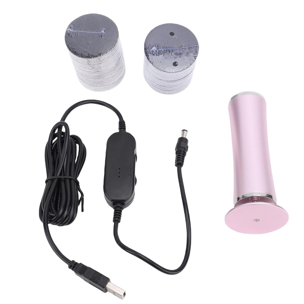 Pink Electric Foot Callus Remover 500Rpm With 60 Sandpaper Discs