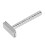 (Bright Silver) Rasoio Sicurezza Doppia Lama Argento 5