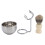 Stainless Steel Stand Shaving Brush Set for Men 3