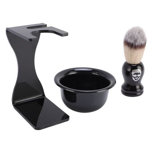 Set Spazzola Barba Uomo Portatile 1