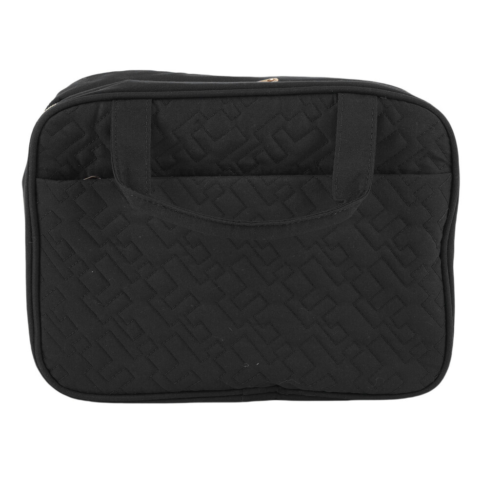 Black/Pink () Travel Toiletry Bag Portable Makeup Organizer With Hanging Hook