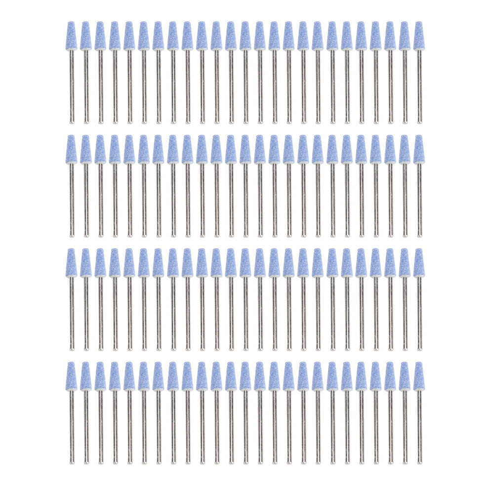 100 Pcs Quartz Nail Drill Bits Polishing Heads for Nail Technicians