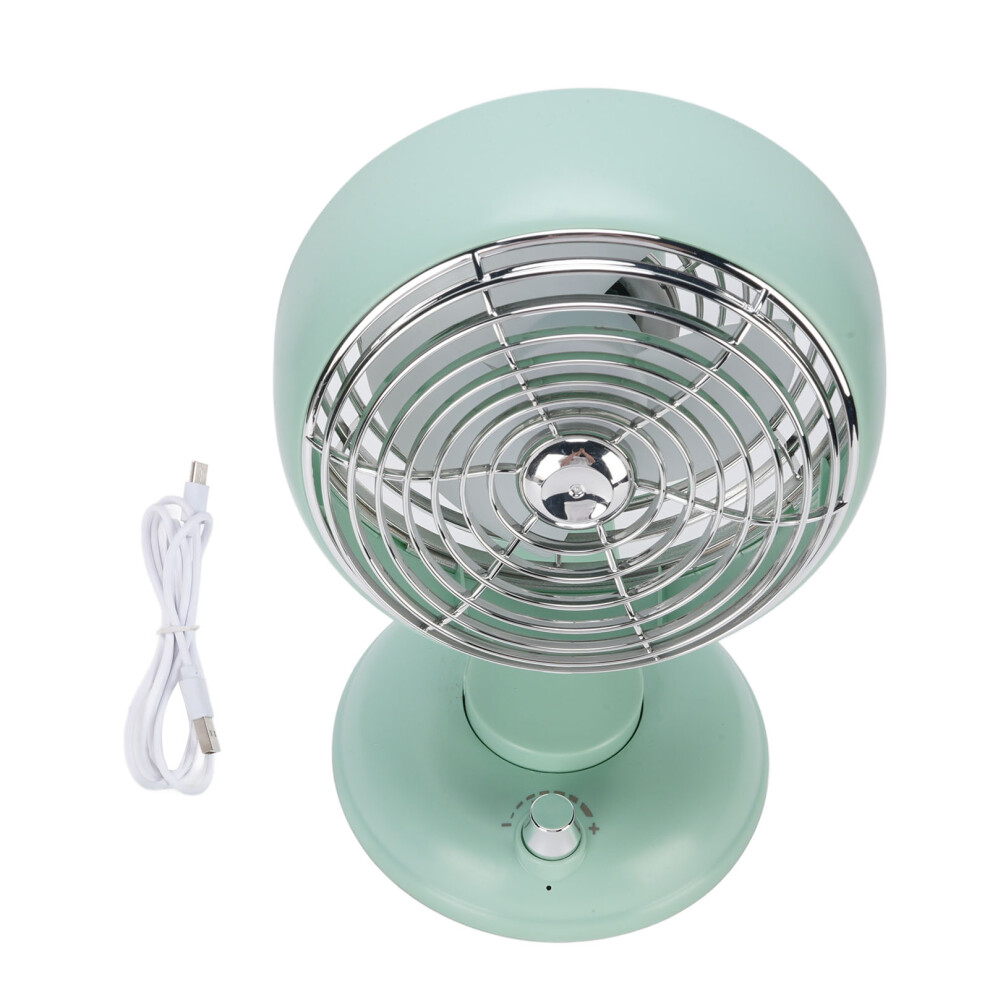 Oscillating Vintage Fan Usb Rechargeable Tilt Head Desktop Quiet 448787336323