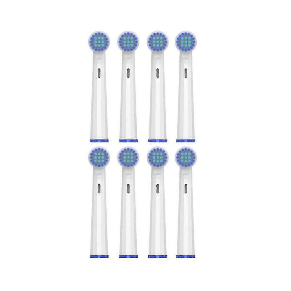 Kikidex (As Show, One Size) 8Pcs Replacement Brush Heads For Oralb D12/D10/P2000 Electric Toothbrush Soft Bristle Nozzles
