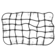 (Black) Elastic Luggage Roof Rack Net Stretchable for 1/8 1/10 RC Crawler Red