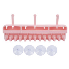(Pink) Silikon-Haarextension-Halter, saugnapf, platzsparend, pink