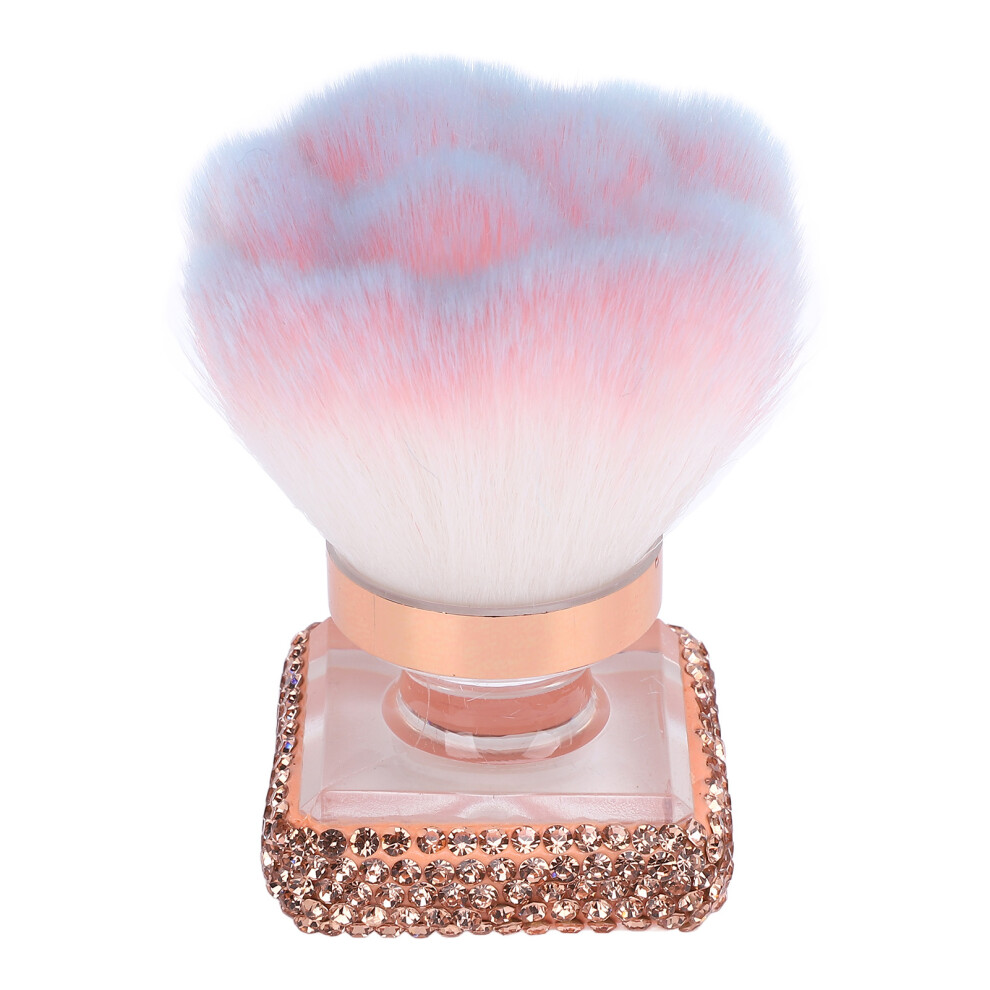 Gold/Silver () Nail Dust Brush Fluffy Soft Art Powder Remover Cleaner