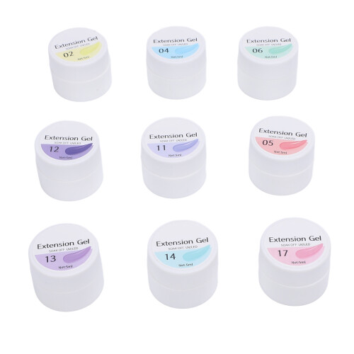 9 Colors 5ml Nail Extension Gel Polish