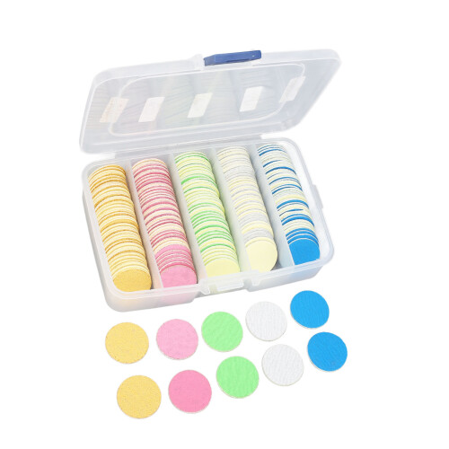 200Pcs Foot File 25mm Reusable Nail Buffer Discs