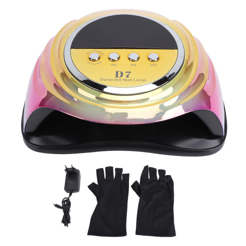 (EU Plug) LED Nail Lamp Auto Sensor High Power Curing Dryer US Plug