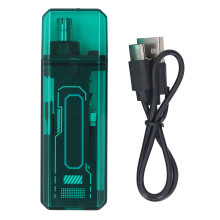 (Green) Elektrischer Nasenhaartrimmer, wiederaufladbar, schwarz