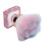 (Pink) Nagelstaubpinsel, weich, silber 4