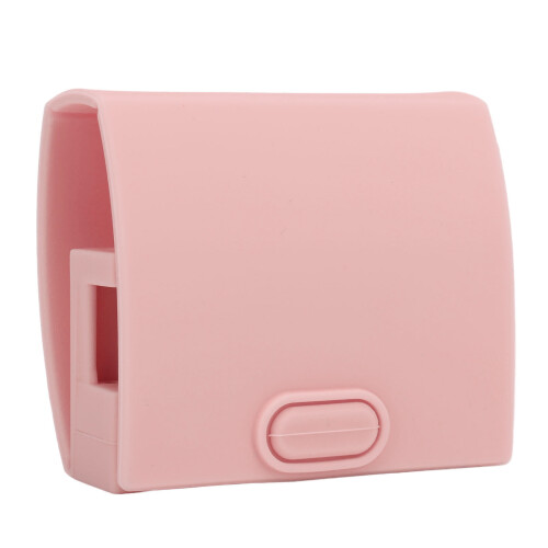 (Pink) Silicone Nail Drill Bit Holder Foldable Organizer Case Black