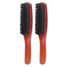 Set 2 Spazzola Barba Legno Pettine Olio