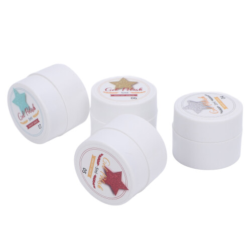 5ml Glitter-Gellack, 4 Farben, glänzend für Maniküre 1