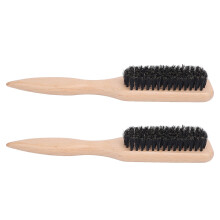 2 Pezzi Spazzola Barba Manico Ergonomico Uomo