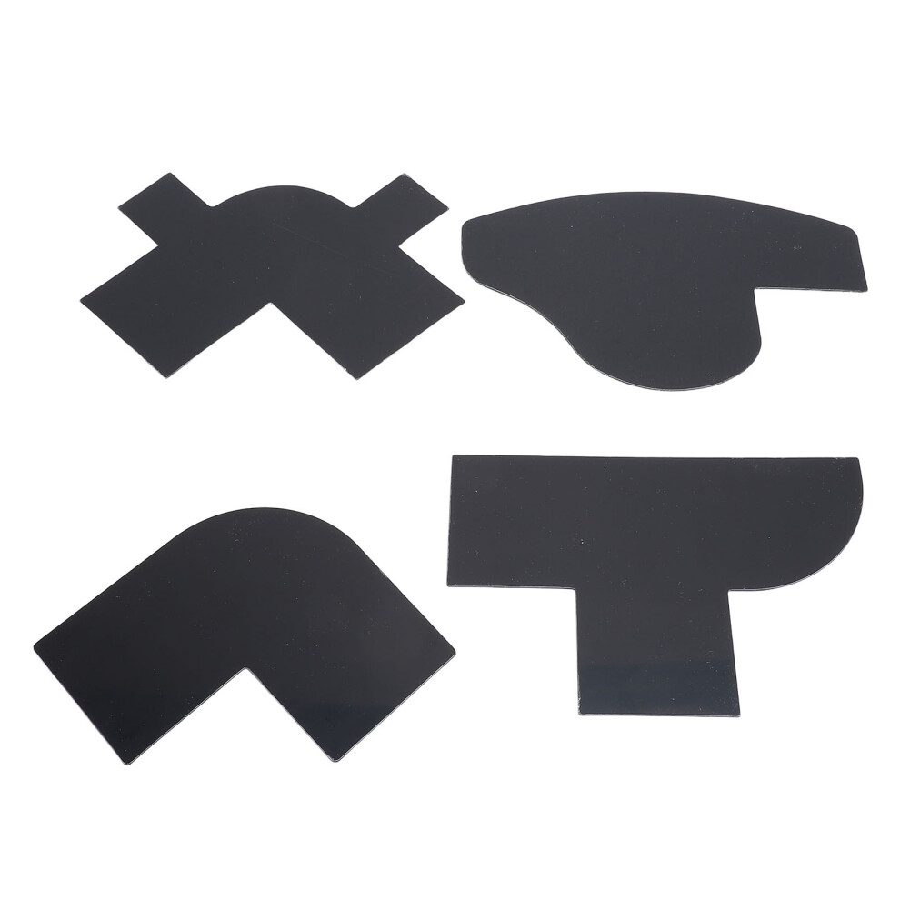 4 Pcs Hairline Fill Template Beard Shaper
