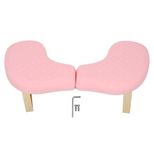 (Pink) Abnehmbarer U-förmiger Nagelarmstütze PU, weiß