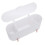(White) Cotton Swabs Organizer 3 Grids Dispenser Dust Resistant White 2