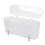 (White) Cotton Swabs Organizer 3 Grids Dispenser Dust Resistant White 3
