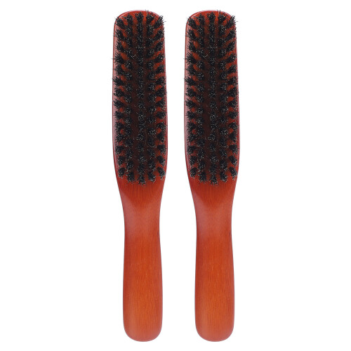 2x Houten Scheerborstel & Baardkam Set 1