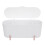 (White) Cotton Swabs Organizer 3 Grids Dispenser Dust Resistant White 4