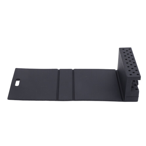 (Black) Silikon-Nageldrill-Bit-Halterung faltbar Organizer Schwarz 1