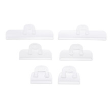 6pcs Plastic Food Clips Strong Anti Slip Snack Bag Sealing Clamps