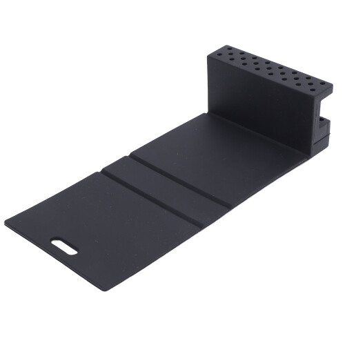 (Black) Silikon-Nageldrill-Bit-Halterung faltbar Organizer Schwarz 2