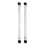 2x Wimperntusche-Pinsel Silber Doppelseitig 1