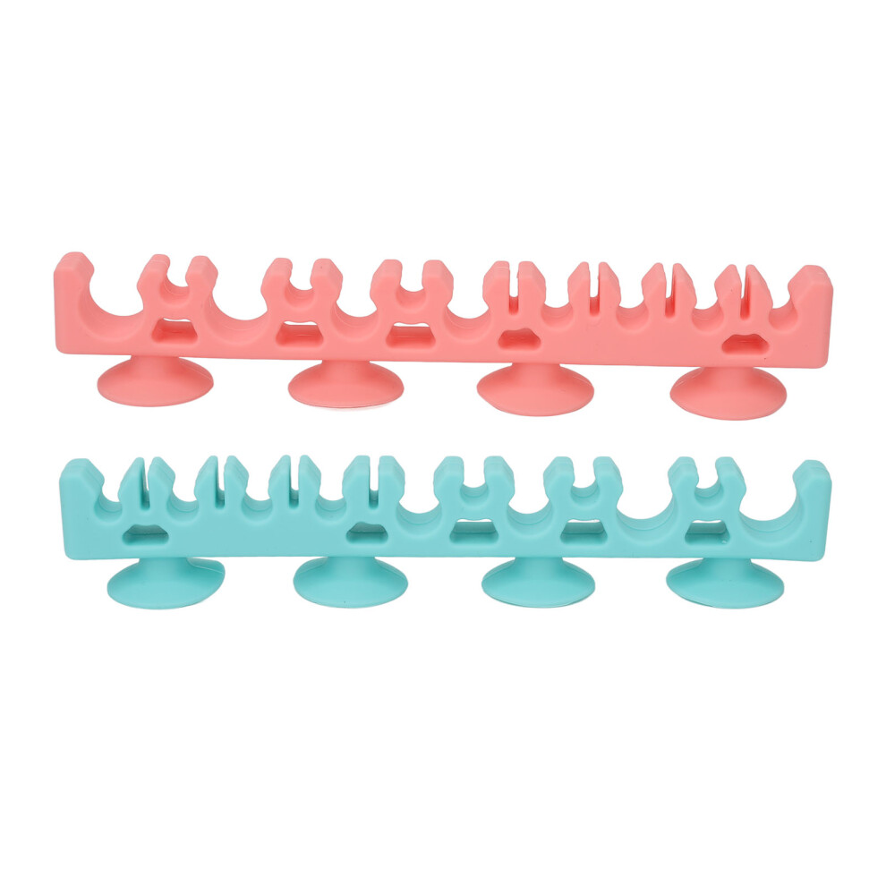 Silicone Wall Mounted Makeup Brush Rack Self Absorption Drying Rack