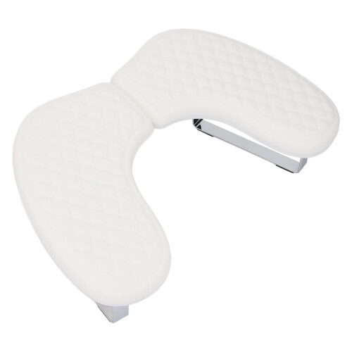 (White) Detachable U-Shape PU Nail Arm Rest for Salon/Home 1