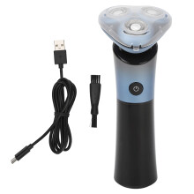 Electric 3-Head Rotating Beard Trimmer with Safe Lock