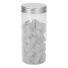 (White) 100pcs S Size Blue Disposable Tattoo Ink Cups