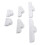 6x Plastic Voedselclips Anti-slip Zaksluiting 4