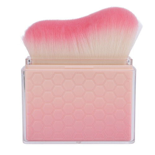 (Pink Gradient) Flache Make-up-Bürste, tragbar, weich, für Foundation 2