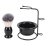 Set Pennello Barba Sintetico Manico Legno 4