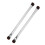 2x Wimperntusche-Pinsel Silber Doppelseitig 3