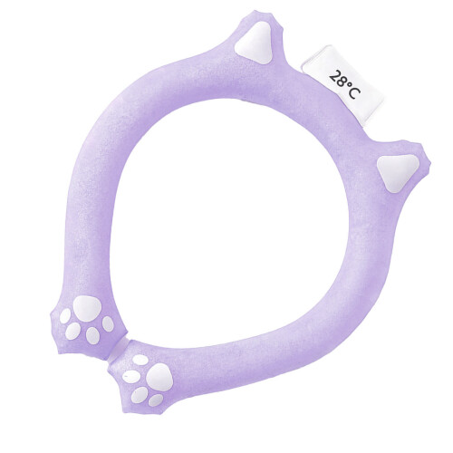 (Purple) Reusable Purple Hands-Free Neck Cooling Ring 1