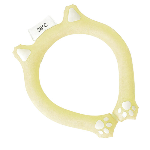 (Yellow) Reusable Purple Hands-Free Neck Cooling Ring 1