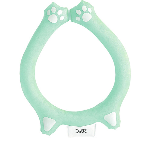 (Green) Reusable Purple Hands-Free Neck Cooling Ring 1