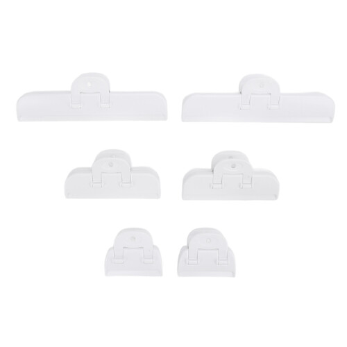 6x Plastic Voedselclips Anti-slip Zaksluiting 1